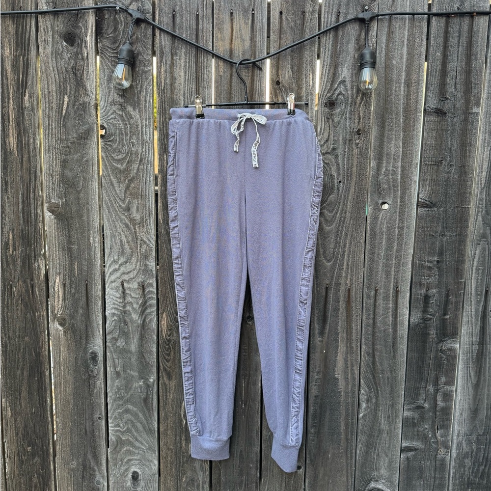 Nine West Soft Purple Sleepwear Lounge Joggers with Velvety Side Stripe sz small